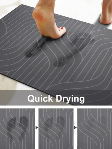 Diatomaceous Earth Water Absorbent Bathroom Floor Mat