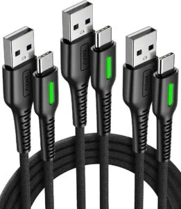 USB C Cable 3 Pack Fast Charging Phone Charger USB-C Cable